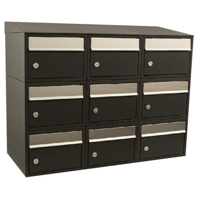 Stoer! Brickset 3-Breed, 3-Hoog Met Dak Zwart - 40215070_3x3d