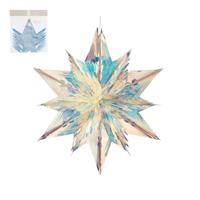 Decoratie Ster Hangend 60x55x25 cm Iriserend - thumbnail