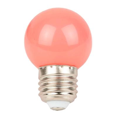 Showgear G45 E27 kunststof led-lamp voor prikkabel 1W roze