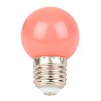 Showgear G45 E27 kunststof led-lamp voor prikkabel 1W roze - thumbnail
