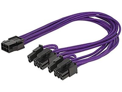 Delock Stroom Aansluitkabel 0.3 m Zwart, Violet Delock Stroom Aansluitkabel 0.3 m Zwart, Violet