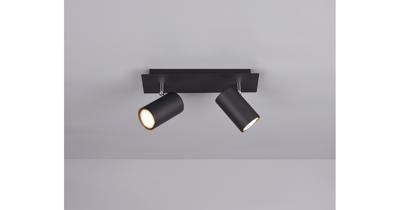 Trio SpotMarley 2-lichts mat zwart - 802400232