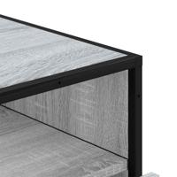 Ladekast 70x41x70 cm bewerkt hout grijs sonoma eikenkleurig - thumbnail