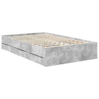 Bedframe met lade Beton Grijs 120 x 190 cm Geconstrueerd hout - thumbnail