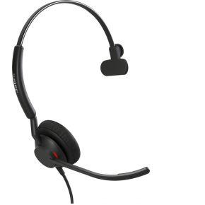 Jabra Engage 40 bedrade mono headset - met noise cancelling-technologie en USB-A kabel - ultra-lichtgewicht - werkt met alle toonaangevende Unified Communications-platforms zoals Zoom, Unify - zwart