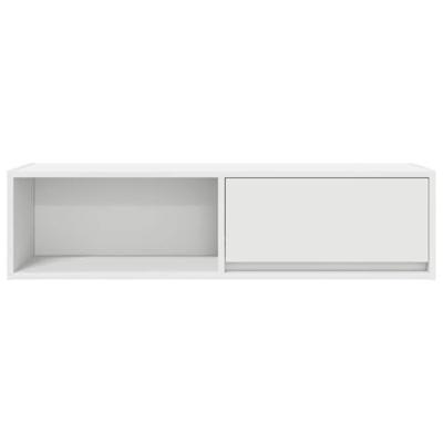 Tv-meubel 100x31x25,5 cm bewerkt hout wit