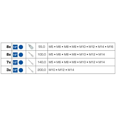 Brilliant Tools BT022026 BT022026 Verwisselbare koppen Metrisch 1/2 (12,5 mm)