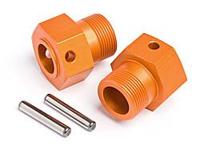 Wheel hex hub 24x27mm (orange/2pcs) - thumbnail