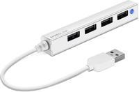 SpeedLink Snappy Slim USB 2.0-hub 4 poorten Wit - thumbnail