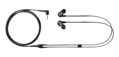 Shure SE215-K, In-ear hoofdtelefoon/oordopjes, zwart, premium, geluidsisolatie, ruisonderdrukking, één driver, verwisselbare kabel, dynamische bas