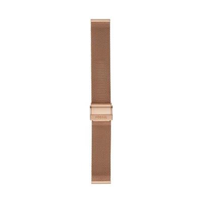 Horlogeband Fossil S181375 Mesh/Milanees Rosé 18mm