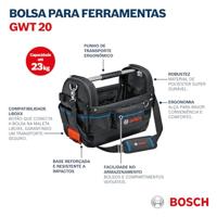 Bosch Professional GWT 20 1600A025L6 Gereedschap-hangtas (zonder inhoud) Handwerker, Doe-het-zelver (l x b x h) 430 x 230 x 340 mm - thumbnail