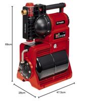 Einhell GE-WW 1145 ECO - Hydrofoorpomp | 1100W | 4500 L/h - 4173540 4173540 - thumbnail