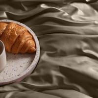 Dommelin Dommelin Laken Uni Satijn 300TC 574 Cappuccino 200x270 cm - thumbnail