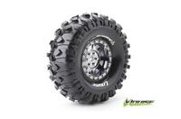 Louise CR-ROWDY Banden Set - Super Soft - 1.9" Velgen Zwart/chrome - Hex 12mm - thumbnail