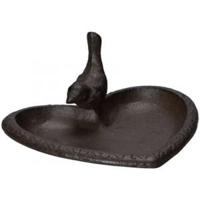 Vogelbad hartvormig ø 19 cm - gietijzer - thumbnail