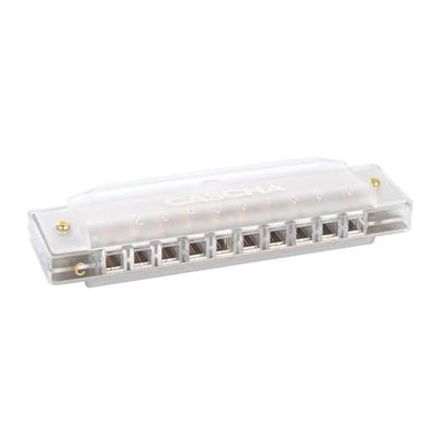 Cascha HH 2277 Fun Blues mondharmonica in C transparant