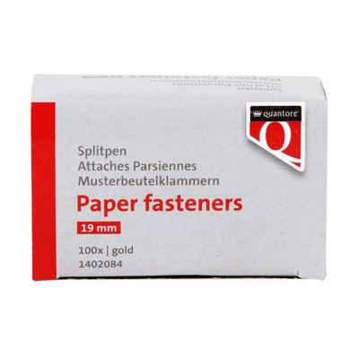 Splitpen quantore 19mm goud 100 stuks Splitpen quantore 19mm goud 100 stuks