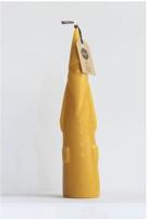 Bijenwaskaars in de vorm van een kerstman lang - 1 kaars - thumbnail