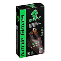 Gripp-it handschoenen nitril l doos à 50 stuks zwart - thumbnail