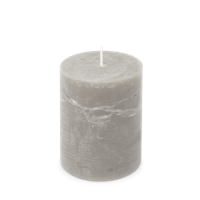 Kaars rustiek 80/110 mm lichtgrijs Spaas - Spaas - thumbnail