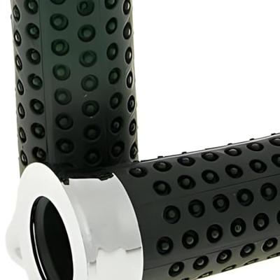 Vicma rubber handvat rubbber grip chrome with nubs