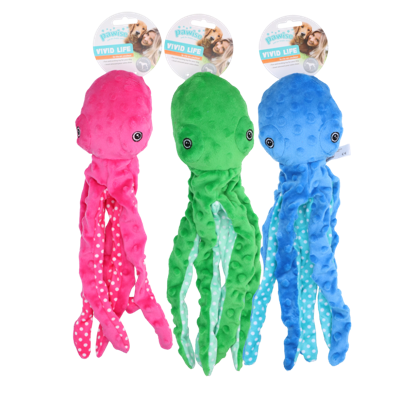 Pawise Multicolor Plush Octopus (3 colour assorted) M Pawise Multicolor Plush Octopus (3 colour assorted) M