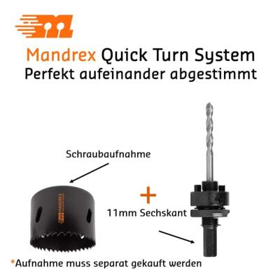 Gatzaag 41mm M3 45mm diep Mandrex Bi-metaal EasyXcut zonder Adapter