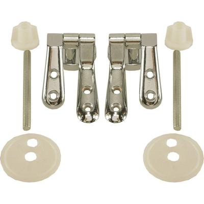 Wiesbaden bevestigingset WC zitting hout chroom