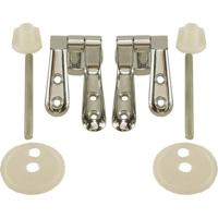 Wiesbaden bevestigingset WC zitting hout chroom - thumbnail