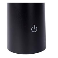 Lucide JIVE - Oplaadbare Tafellamp Binnen/Buiten - Accu/Batterij - Ø 13,7 cm - LED Dimb. - CCT - 1x3W 2800K/6500K - IP44 - Zwart - thumbnail