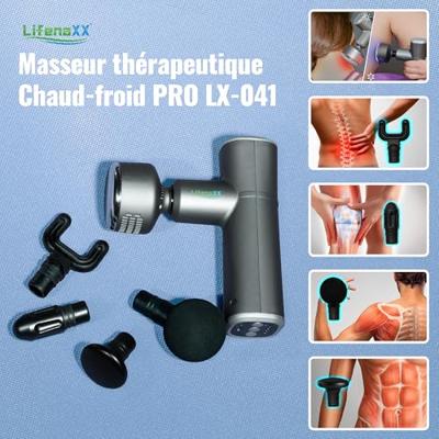 Lifenaxx LX-041 Massage-apparaat Zwart, Zilver (mat) - thumbnail
