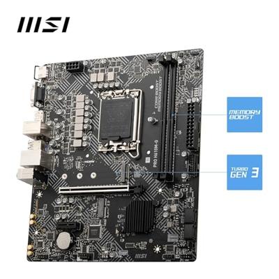 MSI pro h610m-g socket 1700 moederbord (gb-lan, sound, µatx)