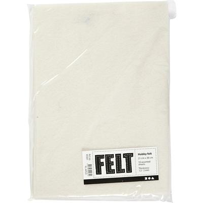 Creativ Company Hobbyvilt off-white a4, 10 vellen