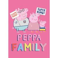 Peppa Pig fleece Plaid Family - 100 x 140 cm - thumbnail