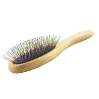 Nobleza Hondenborstel met houten handvat - thumbnail