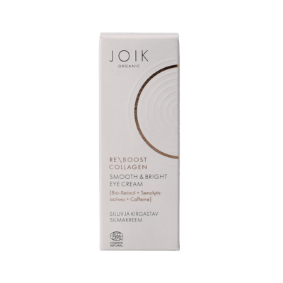Joik Organics Re-boost collagen eye cream smooth & bright 15 Milliliter