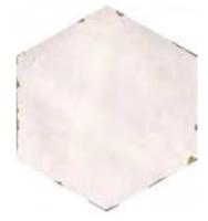 Vloer-/wandtegel hexagon Velsa Capri 16x14cm vintage roze satijnglans gerectificeerd - thumbnail