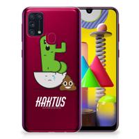 Samsung Galaxy M31 Telefoonhoesje met Naam Cactus Poo - thumbnail