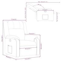 Fauteuil verstelbaar kunstleer rood - thumbnail