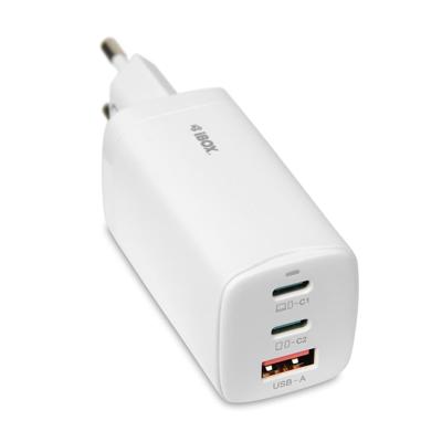 iBOX C-65 Wit, GaN 65W universele oplader