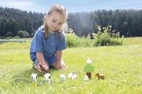 Abrick koffer met boerderijdieren - 16dlg. - thumbnail