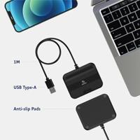 Akasa AK-CR-14BK smart card reader Binnen USB USB 2.0 Zwart - thumbnail