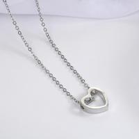 Fashion ketting hart Design holle eenvoudige Necklace(sliver) - thumbnail