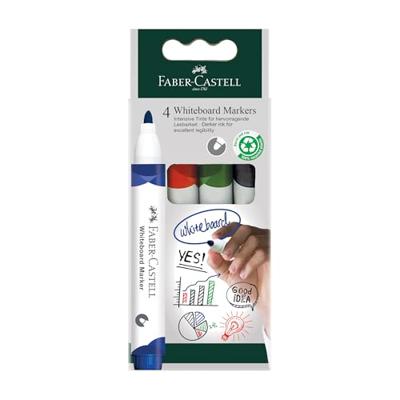 Faber Castell Whiteboardmarkers - set 4 stuks