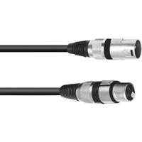 OMNITRONIC XLR Cable 3-pin 1m bk - thumbnail