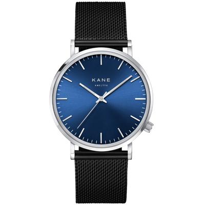 Kane Watches | Blue Artic Black Mesh