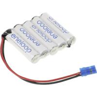 Panasonic eneloop Reihe F1x5 Accupack Aantal cellen: 5 Batterijgrootte: AAA (potlood) Kabel, Stekker NiMH 6 V 750 mAh - thumbnail