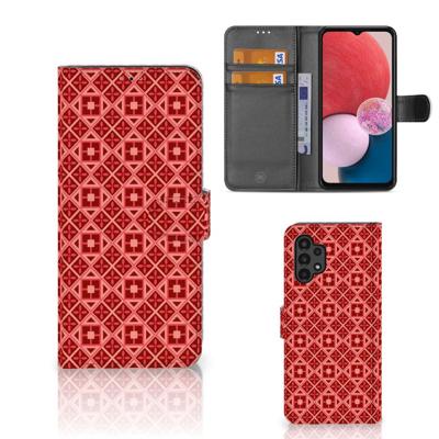 Samsung Galaxy A13 (4G) | Telefoon Hoesje | Batik Rood Samsung Galaxy A13 (4G) | Telefoon Hoesje | Batik Rood