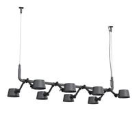 Tonone Bolt 8-pack Pendant Hanglamp - Donkergrijs - thumbnail